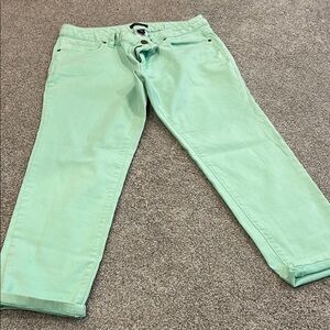 Lands' End Green Straight Leg Jeans